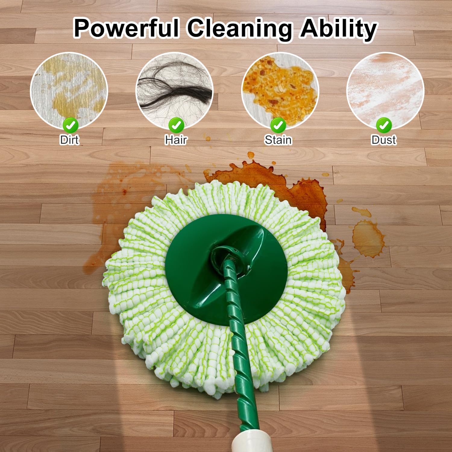 Tornado Spin Mop ONLY Compatible with Libman Tornado Spin Mop System, Washable & Libman Mop Replacement Refill for Tornado Mop (NOT for Old Version) Tornado Spin Mop ONLY Compatible with Libman Tornado Spin Mop System, Washable & Libman Mop Replacement Refill for Tornado Mop (NOT for Old Version)