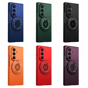 Compatible with Galaxy Z Fold8/7/6/5/4/3 Zflip7/6/5/4/3, Magnetic Rotatable Kickstand Shockproof Foldable Phone Case HNZ0643