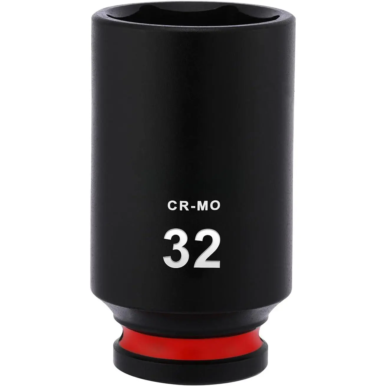 CR-MO Steel 1/2" Drive Deep Socket, 6-Point, 32mm Metric Hand Socket Wrench Accessory