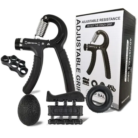 Hand Grip Strengthener Kit, Grip Exerciser, Hand Gripper for Hand Strength Training, Working Out Equipment for Home or School #GLOBAL PICKS