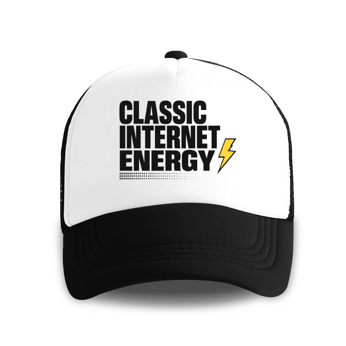 Funny Letter Print Trucker Cap with Curved Brim, Unisex Polyester Dad Hat with Breathable Mesh Back and Adjustable Snap, One Size baseball
