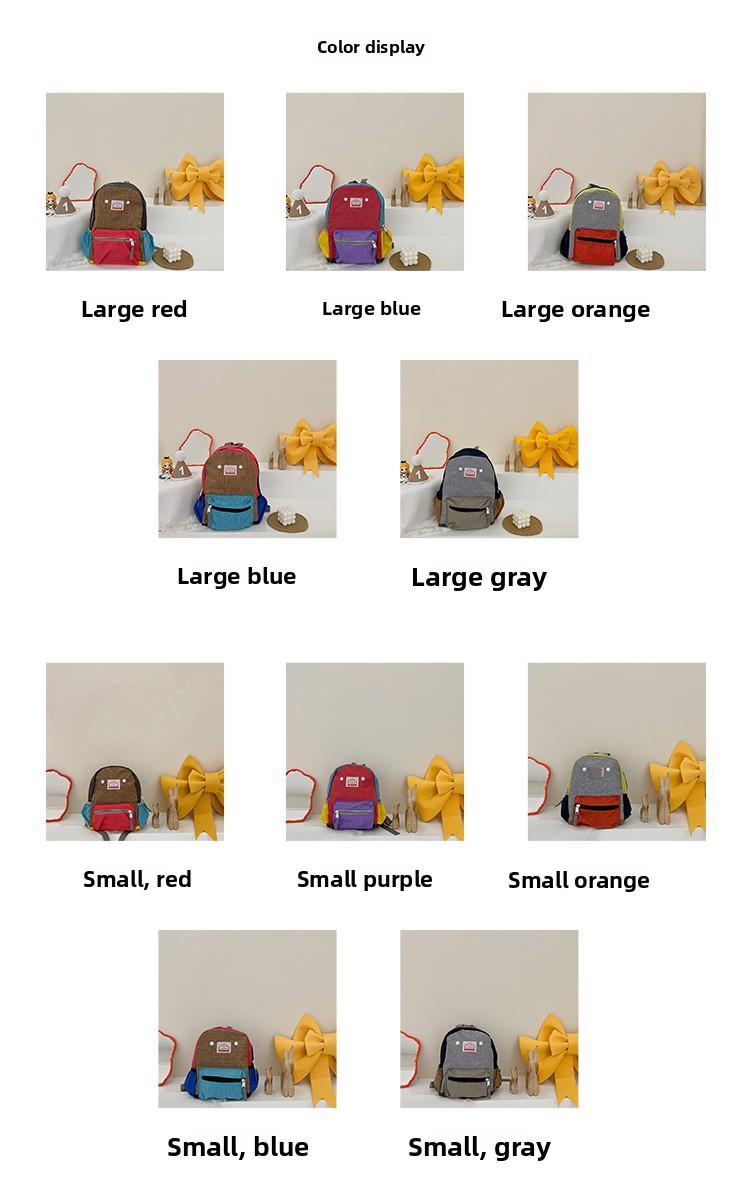 2026 New Model Children's Backpack: Simple and Lightweight Canvas Backpack for Boys and Girls, Suitable for School Season, with Spine Protection