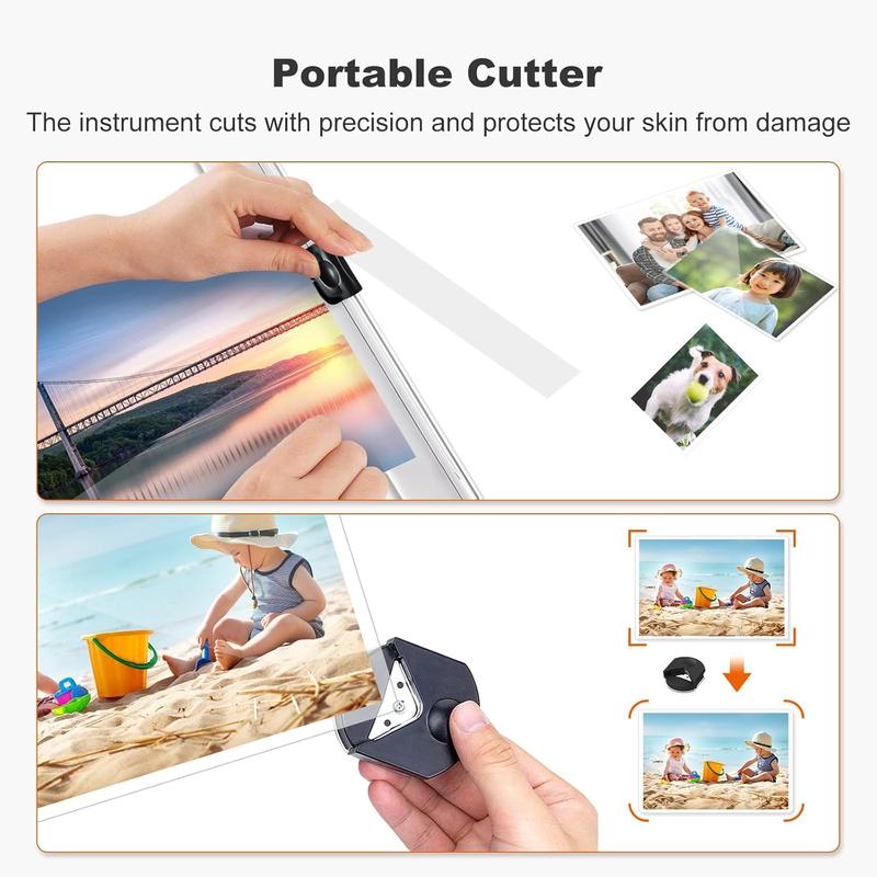 Laminator, 9 Inch 4 in-1 Thermal Laminator Machine Never Jam Technology with 40 Laminting Sheets, Paper , Corner Rounder for  Office School Business