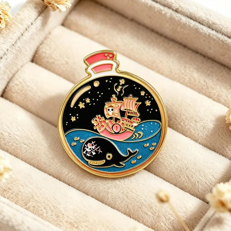 Anime Enamel Pin, Cartoon Film Zinc Alloy Badge, Brooches, Brooch Pins, Backpack Hat Accessory, Men Accessories, Casual Cartoon Style, Perfect Gift for Friends and Colleagues