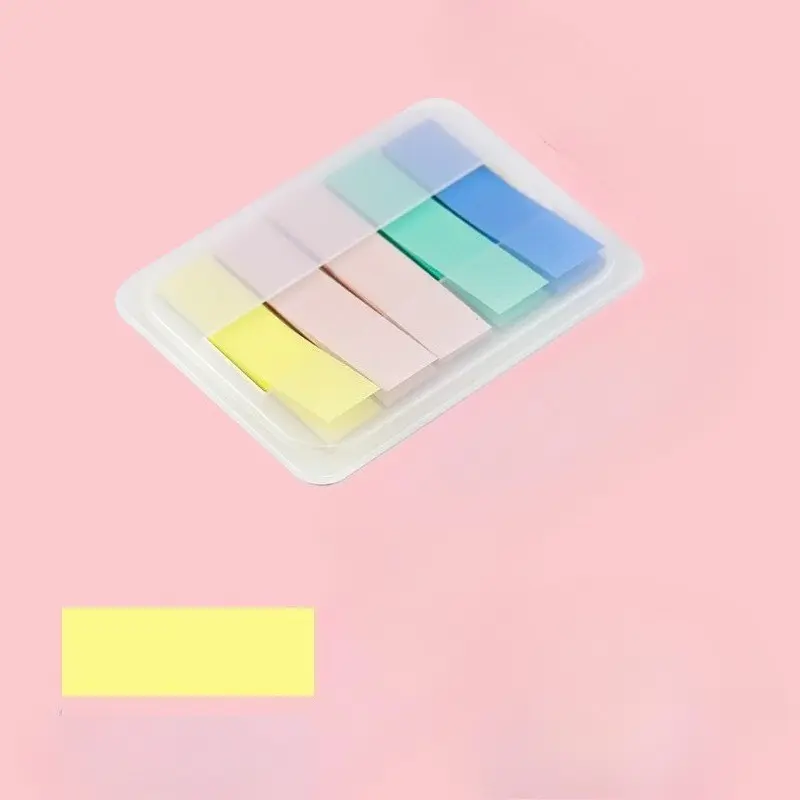 1 Box 50pcs Sticky Tabs Page Markers Sticky Index Tabs Writable Page Sticky Notes Bookmark
