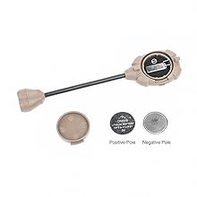 Helmet Light Military with IR + Red +White LED Task Lamp, Signal Light with 4 Mount Accessories for Fast Mich Helmet Molle System 20mm  Rail