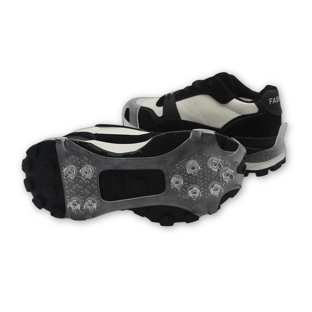Invisible Transparent Ice Grippers with Steel Nails for Safe Winter Walking