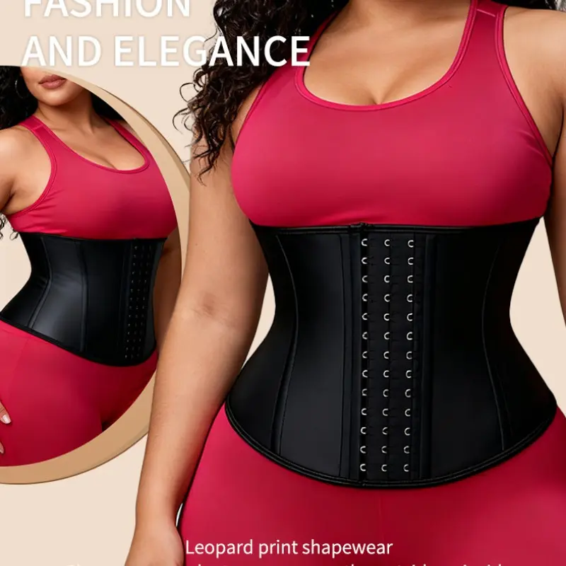Visible S-Shaped Waist Trainer, Multi-Buckle Dual-Layer Compression, Breathable Postpartum Belly Control Belt, Strong Abdominal Binder