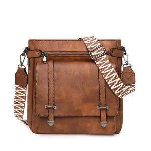 Crossbody Bags for Women,Multi Pocket Crossbody Purses Vegan Leather Shoulder Handbags Travel Purse Adjustable Strap, Casual Crossbody Bags, Daily Commuter Purse
