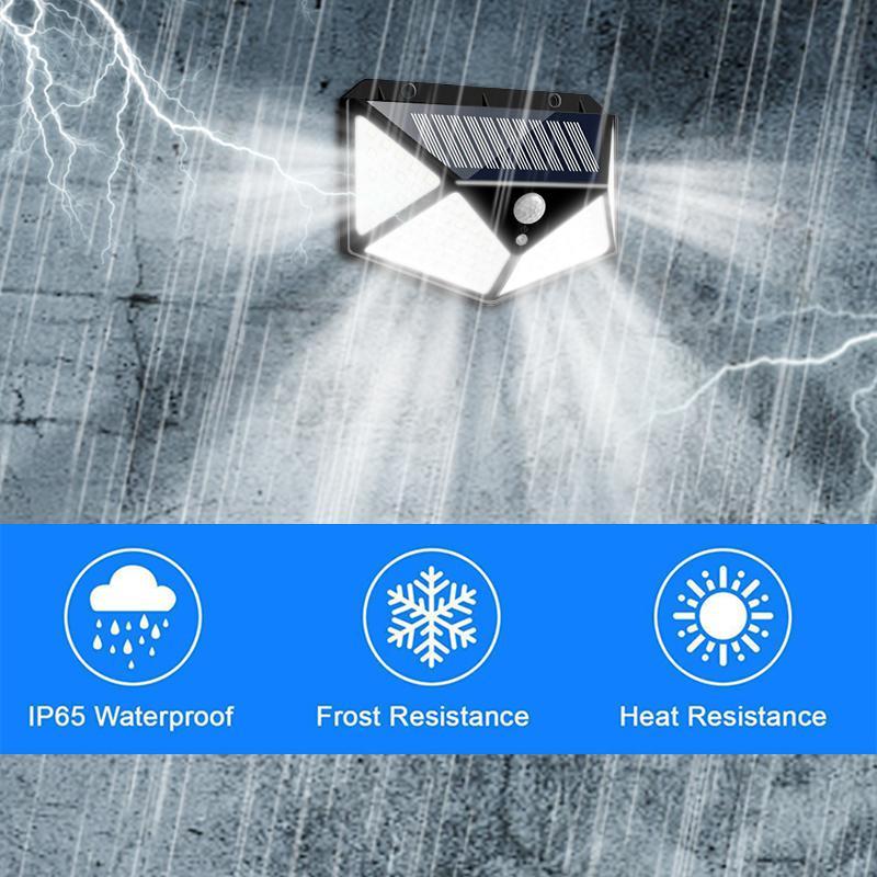 Solar Powered Wall Mounted Light, Outdoor Solar Wall Lamp, Waterproof LED Wall Sconce, Wall Lamp Exterior Light Fixture For Garden Yard Decoration