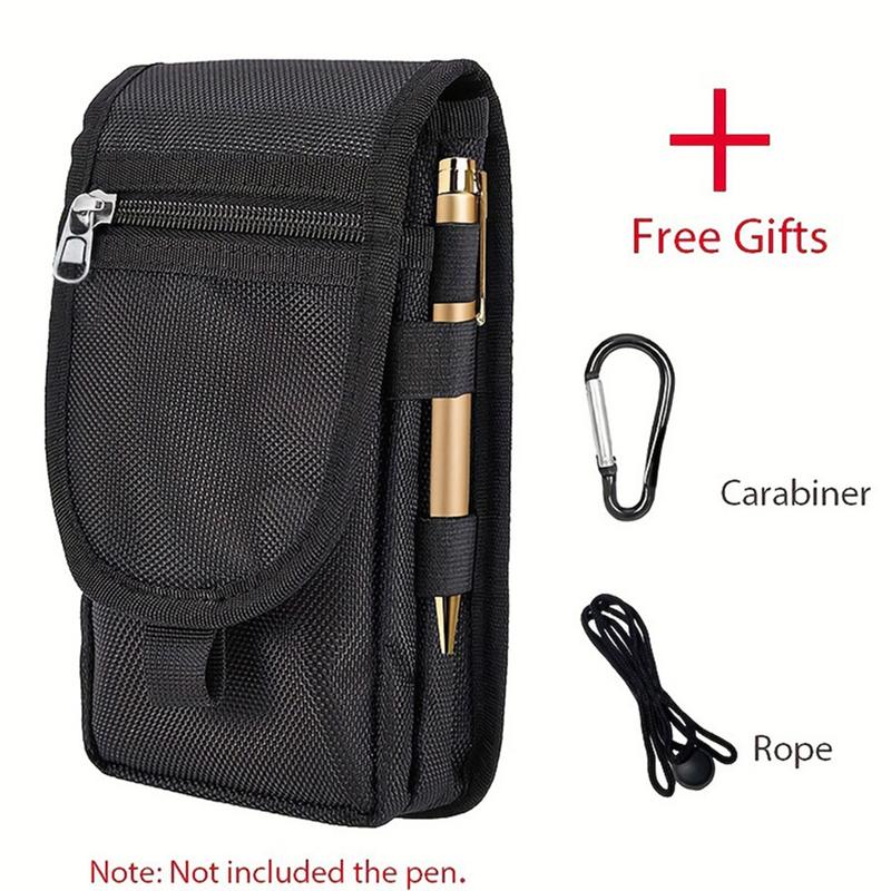 Large screen phone bag, casual waist bag, everyday coin purse, multi-functional phone waist bag, tactical phone bag, portable.