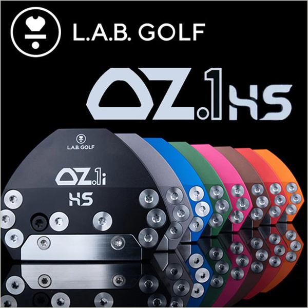 L.A.B.Golf OZ.1i HS Putter - Heel-Shafted Design with Lie Angle Balance Technology - Mallet Look & Zero-Torque Performance - Stainless Steel Face Insert for Solid Feel