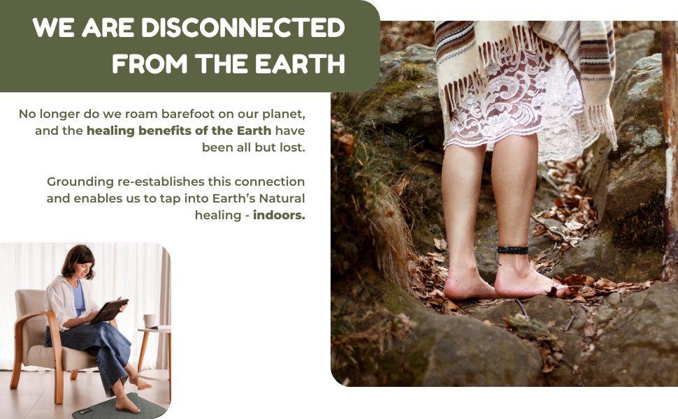 Grounding Mat for Feet, Soft Cotton & Silver Fiber, for Sleep &, Grounding Pad for Anti-Aging & Inflammation, Grounding Mat for Bed and Desk (24x16 Inches)