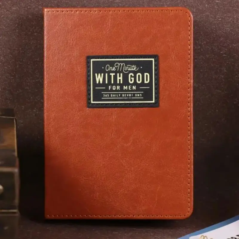 One Minute with God for Men, 365 Days Devotional Journal, Portable Daily Reflections Book, Perfect Gift for Holidays Birthdays Christmas New Year, Self Improvement Journal