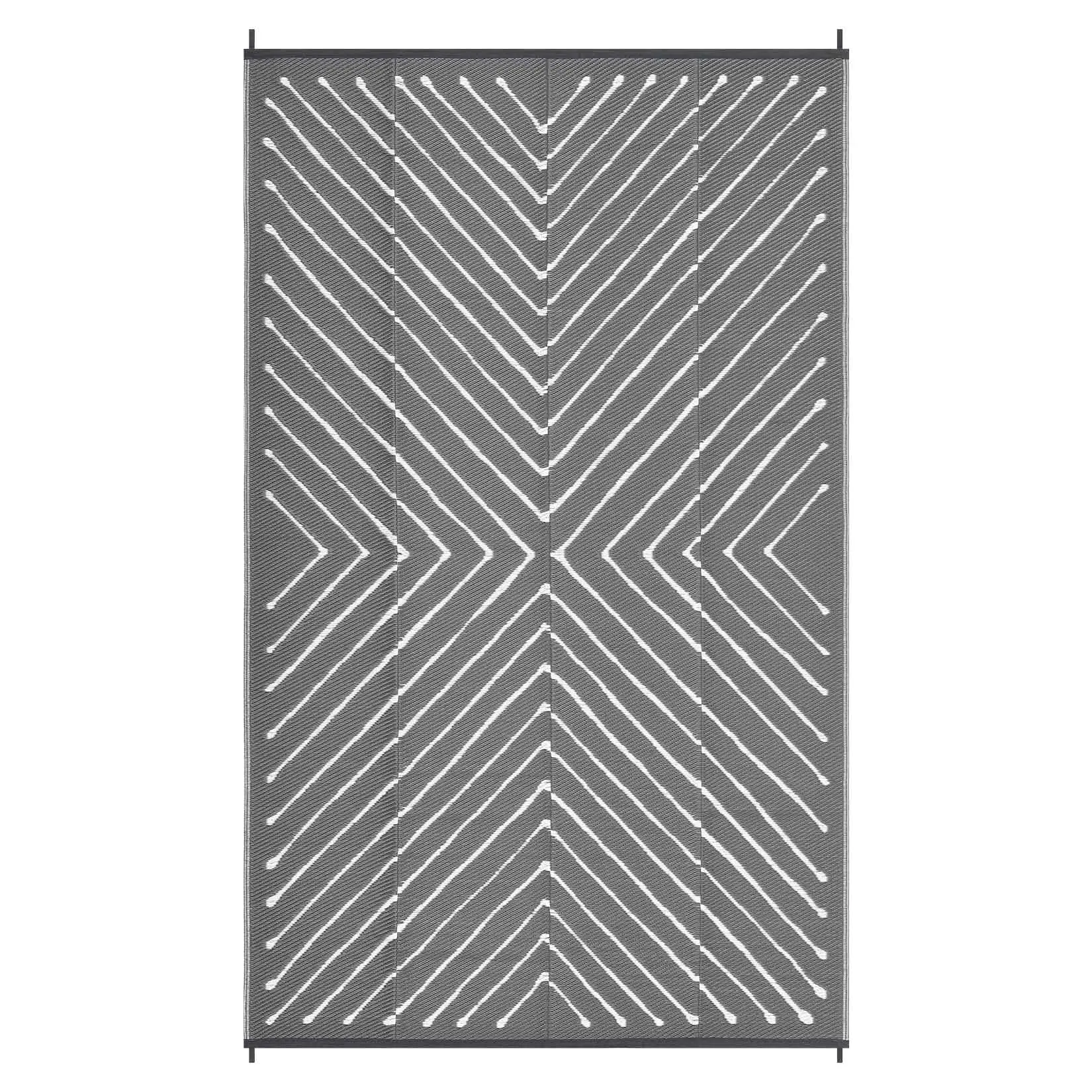 9x12 Modern Geometric Design Outdoor Rug - Waterproof Washable Reversible Mat, Non-Shedding Modern Floor Rug for Garden Outdoor, Patio Camping & RV