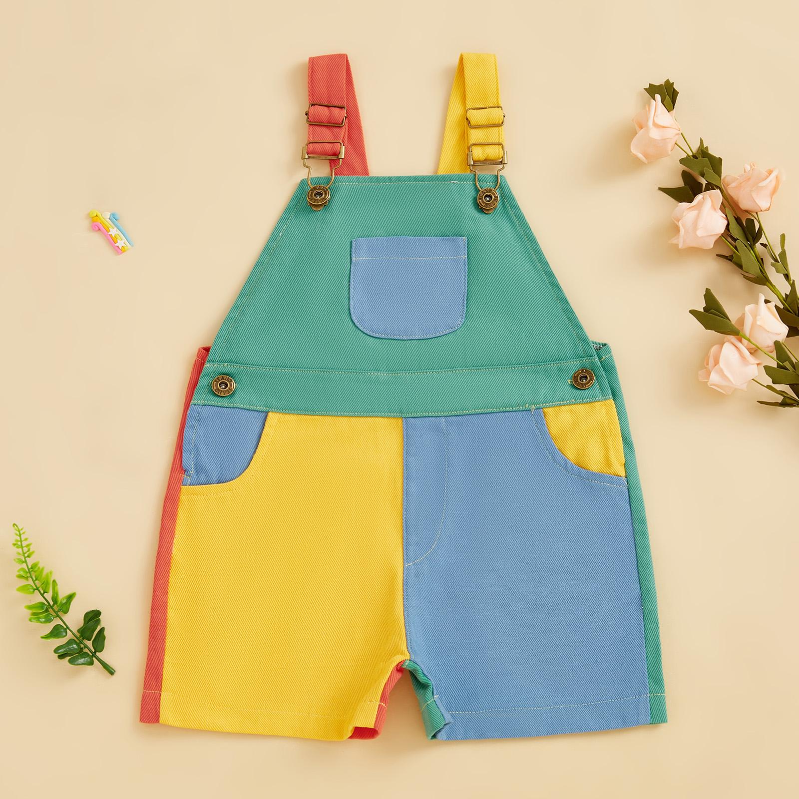 Imcute 90's Style Toddler Overalls Shorts Babby Boy Girl Suspender Romper Contrast Color Sleeveless Jumpsuit with Adjustble Shoulder Strap Shorts 6M-4Y Imcute 90's Style Toddler Overalls Shorts Babby Boy Girl Suspender Romper Contrast Color Sleeveless Jumpsuit with Adjustble Shoulder Strap Shorts 6M-4Y
