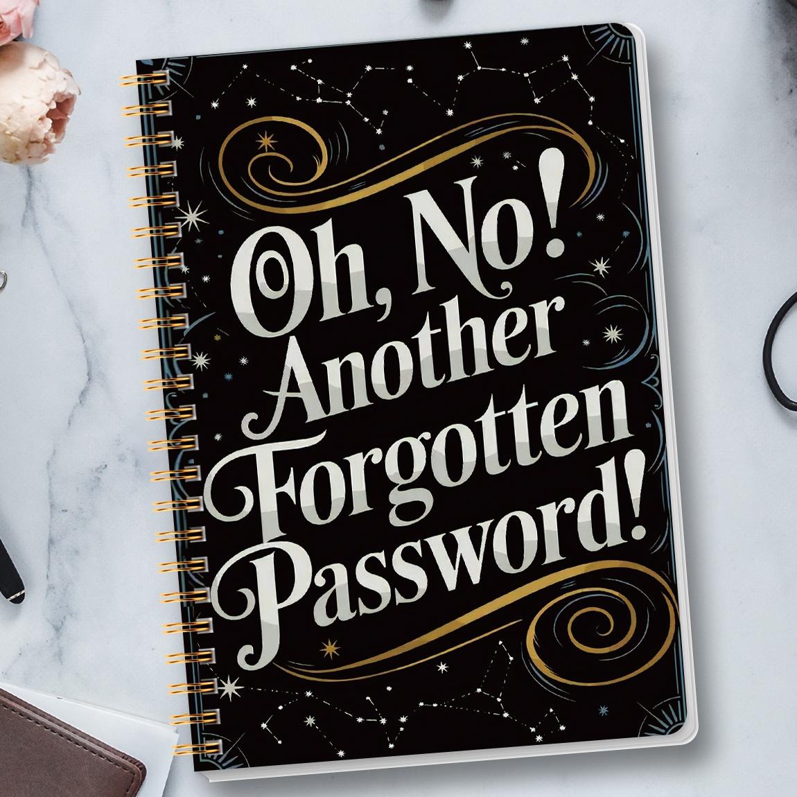 1pc Simple Password Book, Minimalist Advanced Address Password Manager With Website Password Quick Access Username And Password Storage Perfect For Home Office Internet Computer Logins, Spiral Notebook Journal, Great Holiday Gifts
