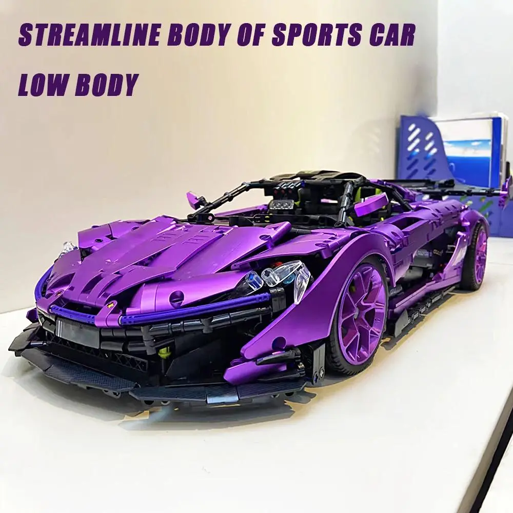 Guly 1:8 Scale Electroplated Wide Body Super Car Model, Aerodynamic Race Car with Complete Internal Mechanism, Adult Collectible Desktop Display Gift
