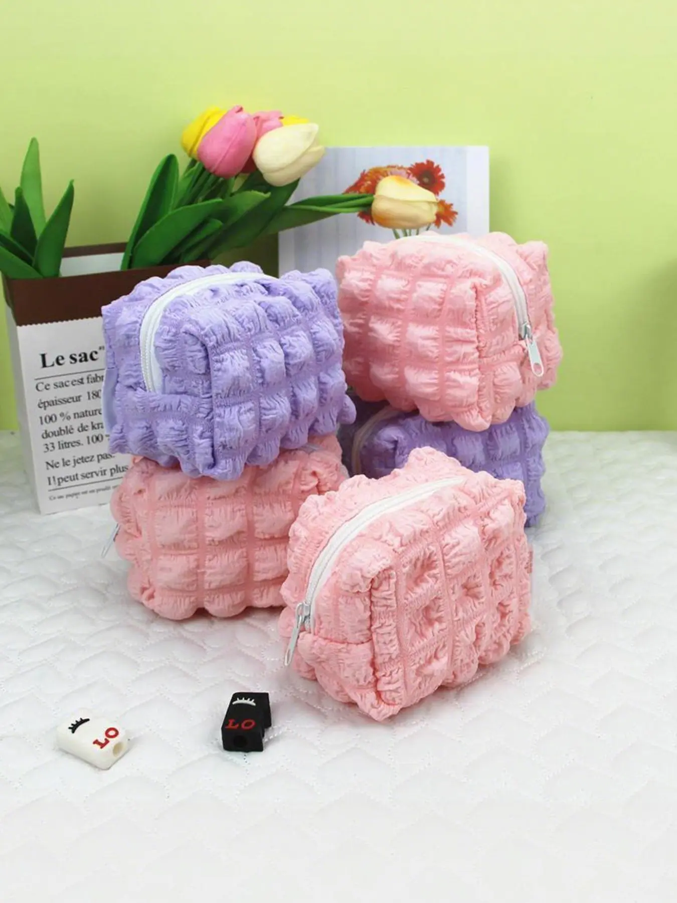 Adorable Puff Cloud Sanitary Pad Storage Bag, Cute Cosmetics Organizer, Portable Menstrual Pad Case, Stylish and Practical Design, Portable Storage Bags, Pouch
