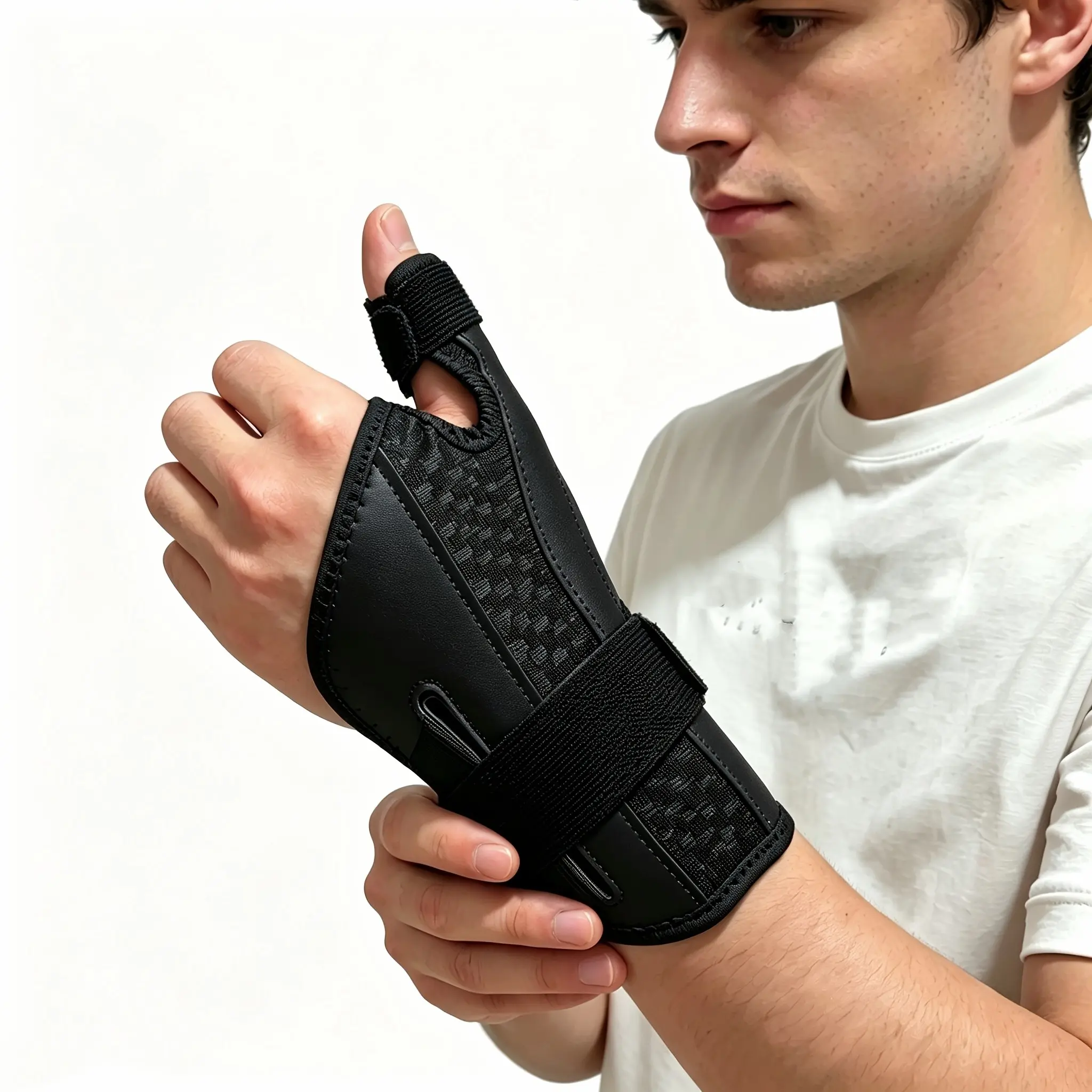 Thumb Strap Wrist Support, Breathable Durable Wrist Sleeve, Unisex Daily Fitness Gear, Comfortable & Long-Lasting Design