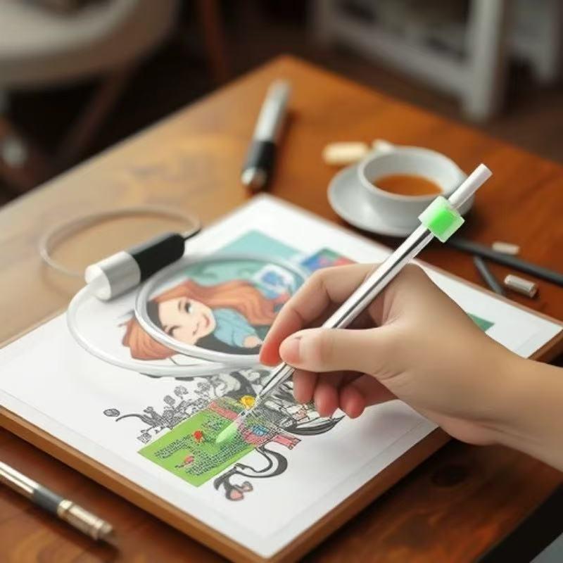 Bad eyesight & shaky hands ruining your diamond art? This electric suction pen picks gems perfectly every time!