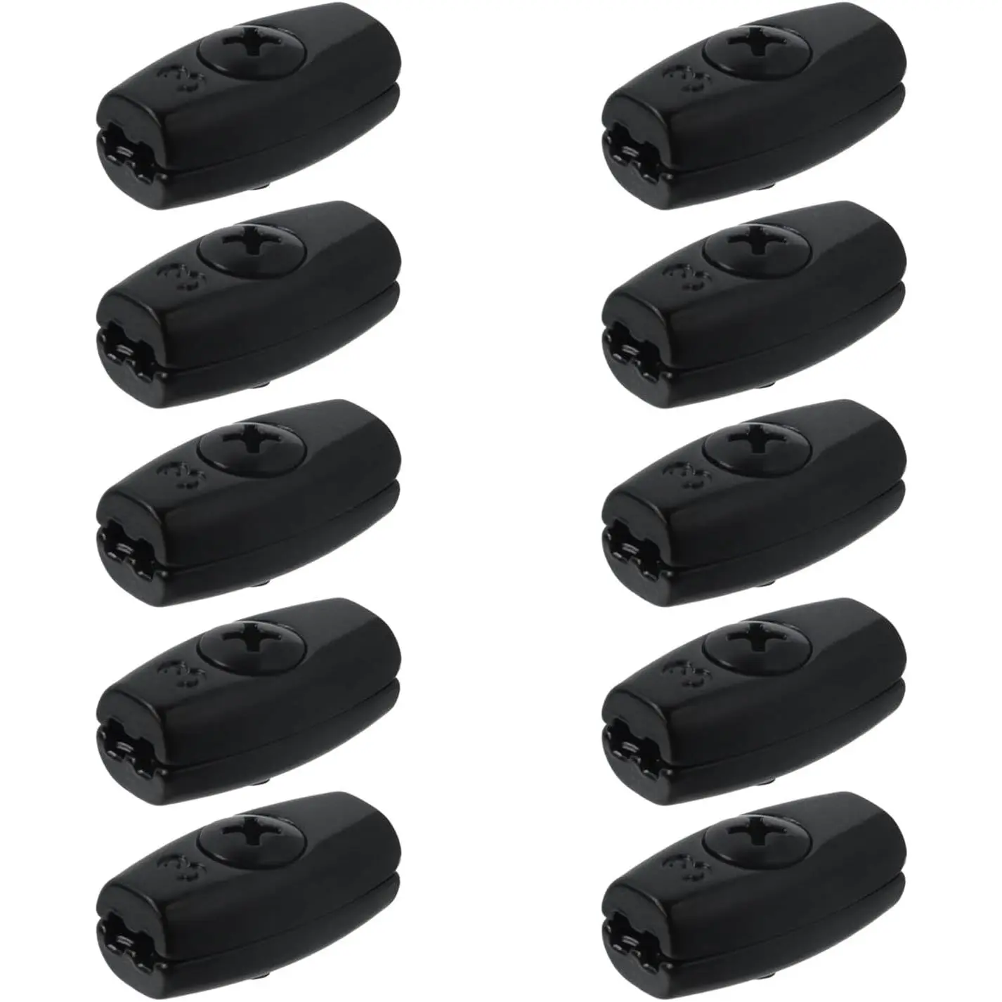 M3 Wire Rope Clamp,10Pcs 1/8"  Clamps 316 Stainless Steel Wire Rope Clip,Black