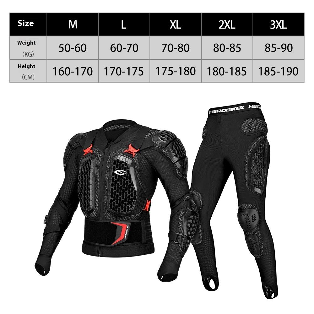 Motorcycle Armor Clothing Protective Gear Riding Anti-Fall Leggings Knee Pads Elbow Pads Neck Guard Rider Armors