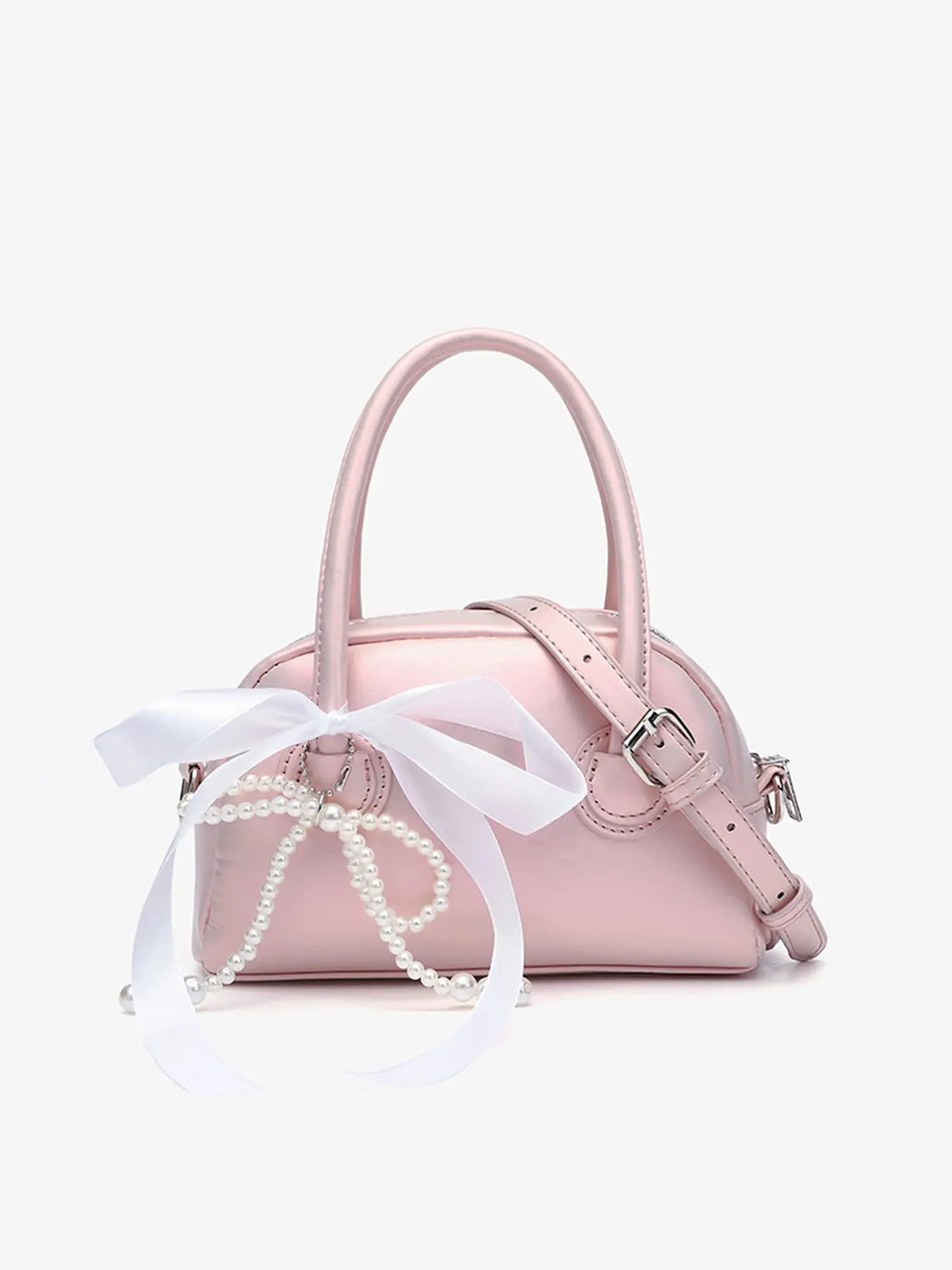 Bowling bag, new fashion shell bag, versatile and trendy, sweet crossbody bag
