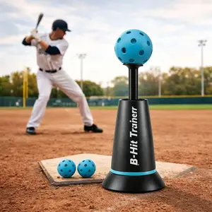 New baseball hitting trainer, self-rebounding pitching-style baseball practice base, a portable baseball training aid suitable for both indoor and outdoor use, a beginner-friendly baseball entry-level practice tool (comes with three practice balls)