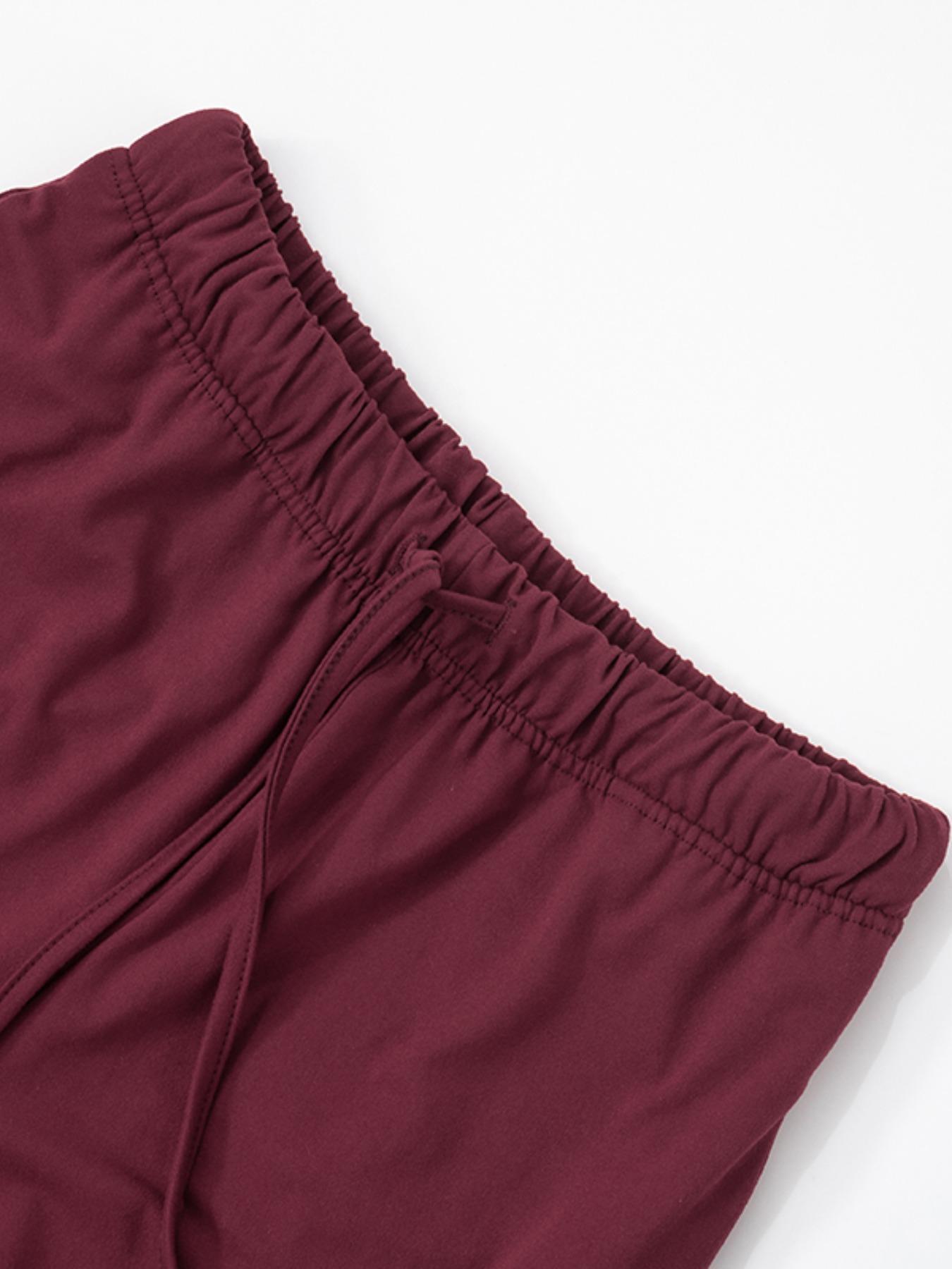 Two-Piece Set Women's Solid Color Cami Top & Pants, Casual Sleeveless Top & Pants for Daily Wear, Ladies Summer Clothes, Soft Elastic Set