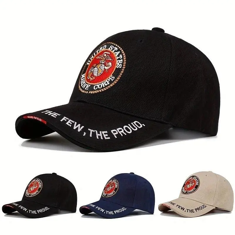 Fashion United States Marine Corps Baseball Cap Letter Embroidered Hip Hop Hats outdoor Sports Caps Bone Marine Seals Hats
