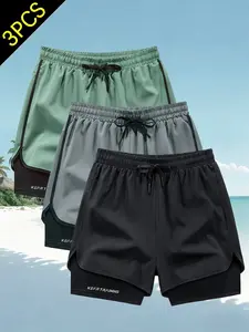 Men Women Elastic Athletic Training Shorts, Outdoor Workout Shorts, Quick-Dry Running Pants, Professional Training Gear, Suitable for Gym & Outdoor Hiking Activities
