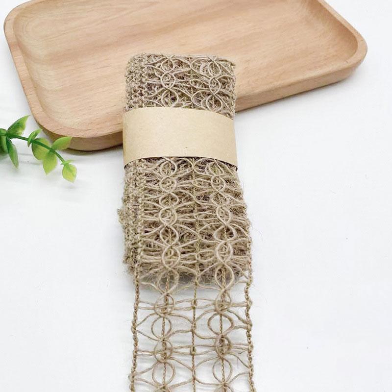 2m/roll Rural Style Jute Ribbons For Gift Packaging Diy Woven Retro Hemp Webbing Scrapbooking Handmade Christmas Wedding Decor
