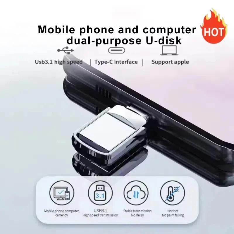 2026 2TB Metal Pendrive 2 IN 1 OTG USB Flash Drives 2TB USB 3.0 Pen Drive Memory Stick Type C For Cellphone PC 2026 2TB Metal Pendrive 2 IN 1 OTG USB Flash Drives 2TB USB 3.0 Pen Drive Memory Stick Type C For Cellphone PC