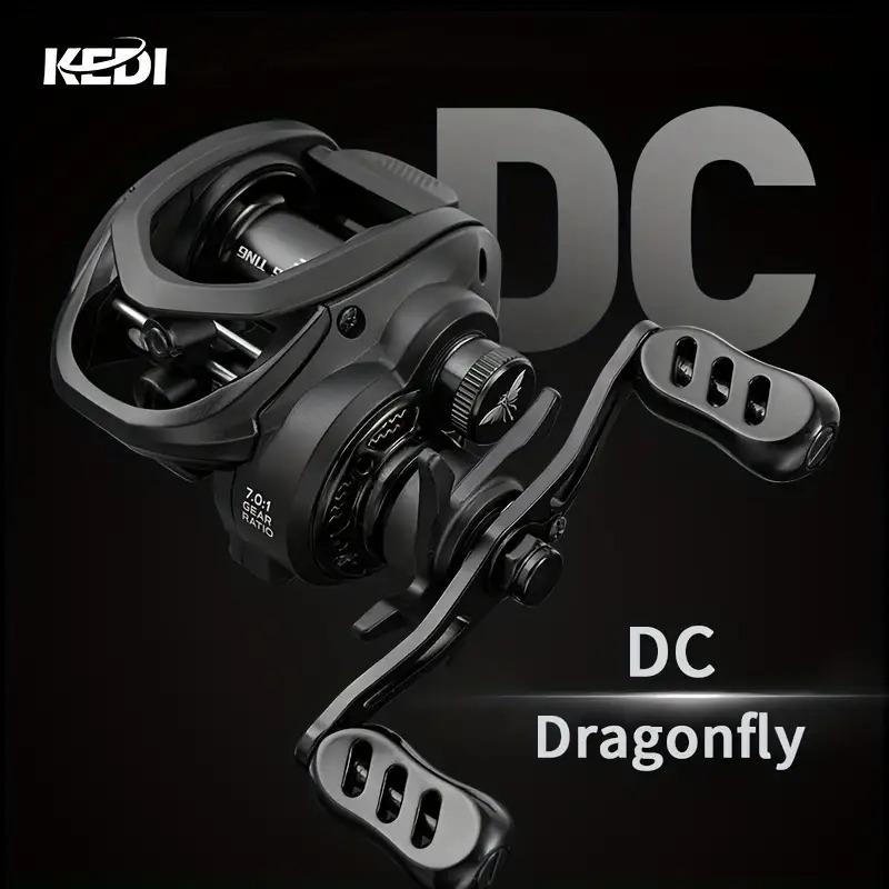 KEDI Dragonfly DC Baitcasting Fishing Reel Ultra Lightweight 7.0:1