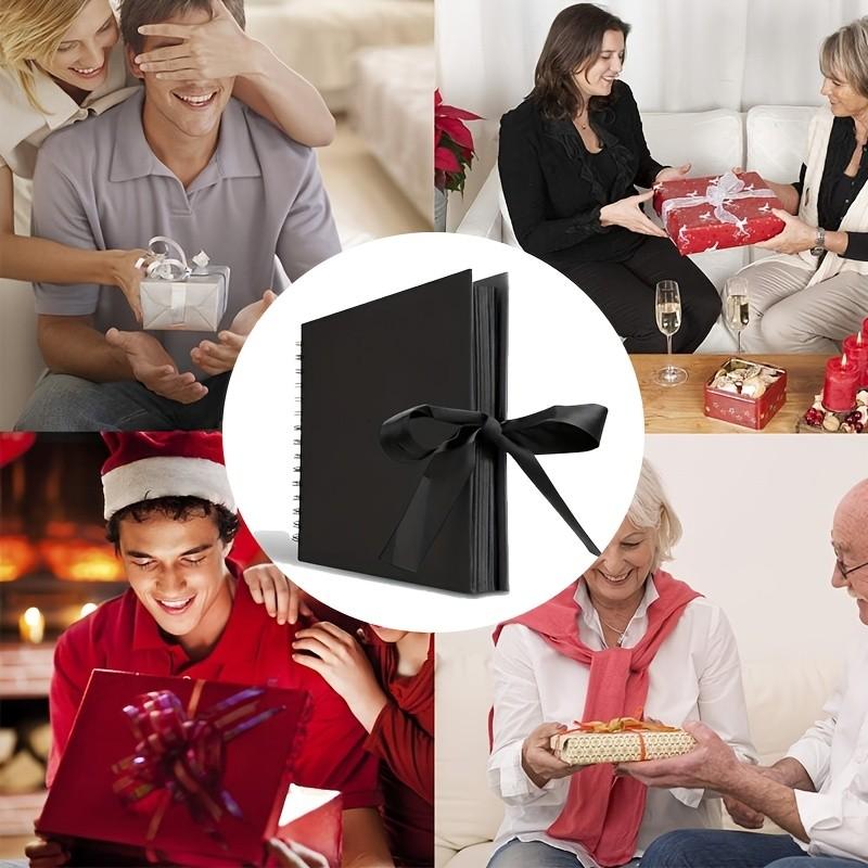 DIY Memory Scrapbook Album, Thick Cardstock Pages, Leather Craft Book, Perfect Gift for Weddings, Anniversaries, Birthdays