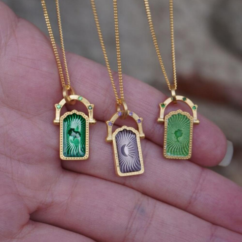 Tarot Shaking Necklace – Guardian Jewelry | Y2K Love Charm Necklace, Titanium Steel Vacuum Furnace, Tarnish-Free Hypoallergenic, High Color Retention, Waterproof Daily Wear, Boho Protection Gift for Her