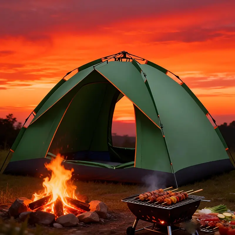 2-3 Person Camping Tent, Instant Pop-Up Tent for Easy Camping, Automatic Mosquito and Insect Proof Family Camping Tent, Portable Dome Tent