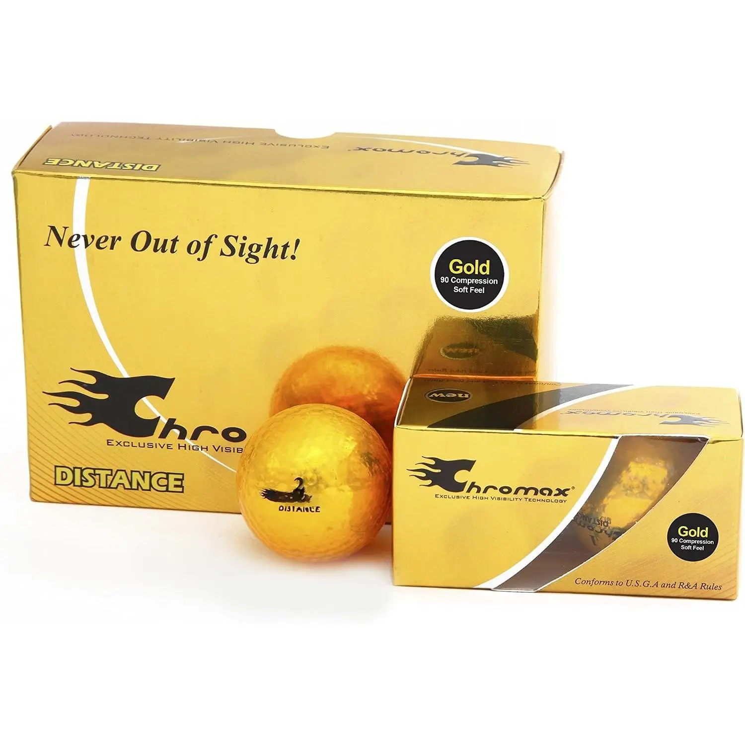 High Visibility Distance Golf Balls 6-Pack
