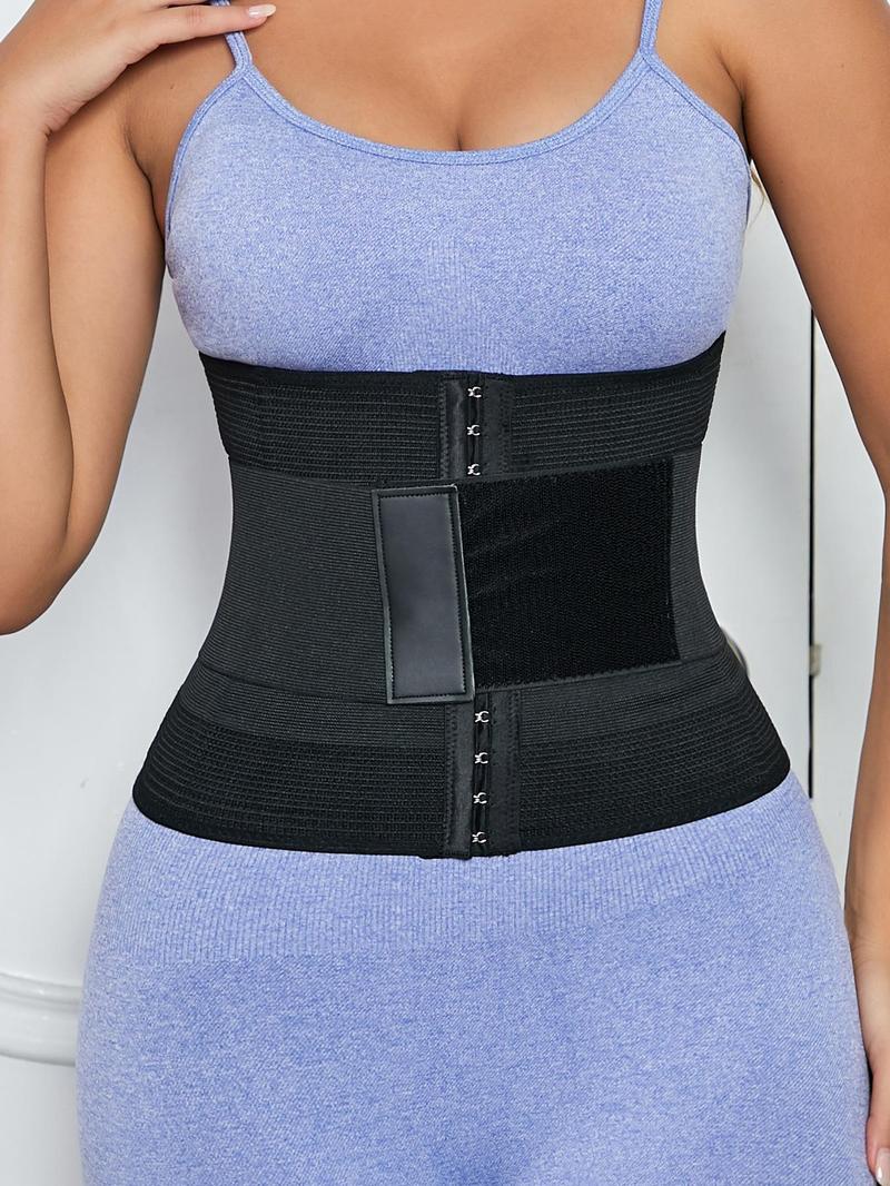 Women's Adjustable Hook & Eye Waist Trainer, Basic Solid Color Tummy Control Shaper for Daily Use, Back To School Fall Wear, Waist Cincher for Women, 2000s Wear Wear Para Brunch