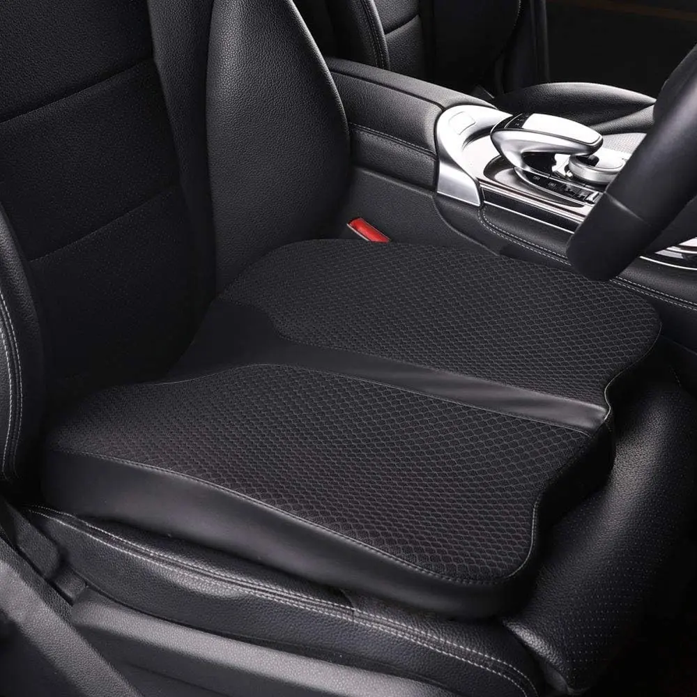 Comfort Memory Foam Car Seat Cushion for Car Driver, Tailbone (Coccyx) Pain Relief for Driving, Black