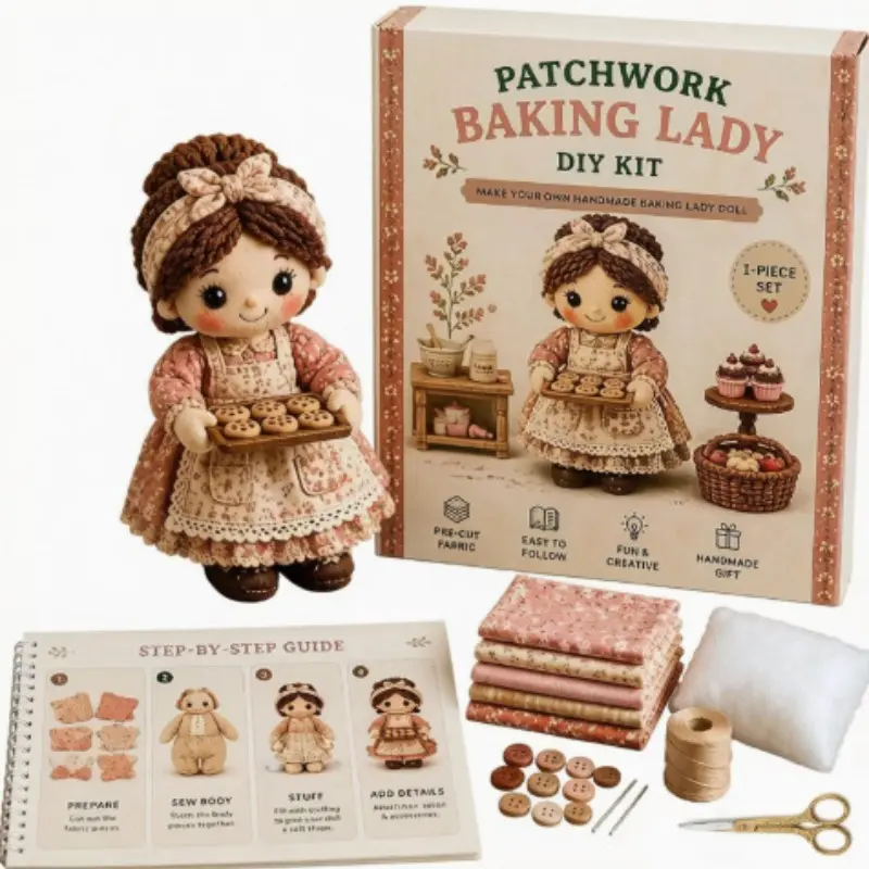 Innovative Portable Cute New Patchwork DIY Kit Series, Creative Quilt Making Set, Fun Craft Supplies for Beginners & Enthusiasts