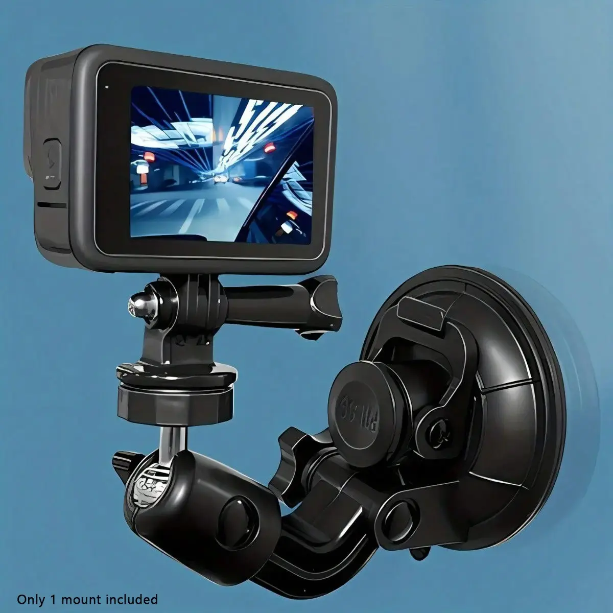 Vacuum Mount Camera Tripod Adapter for Gopro Hero 11/10/9/8/7/6, Akaso Ek7000, Brave 4, Dragon Touch, Osmo Action, Insta360 X3/x2, Abs Material