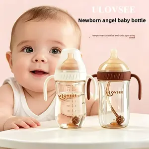 Selected Maternal And Grade Bottom Venting PPSU Bottle with Anti-Slip Handle And Large Capacity Straw, Making It Easy for to Grip And Helping Them Drink Water And Milk Independently