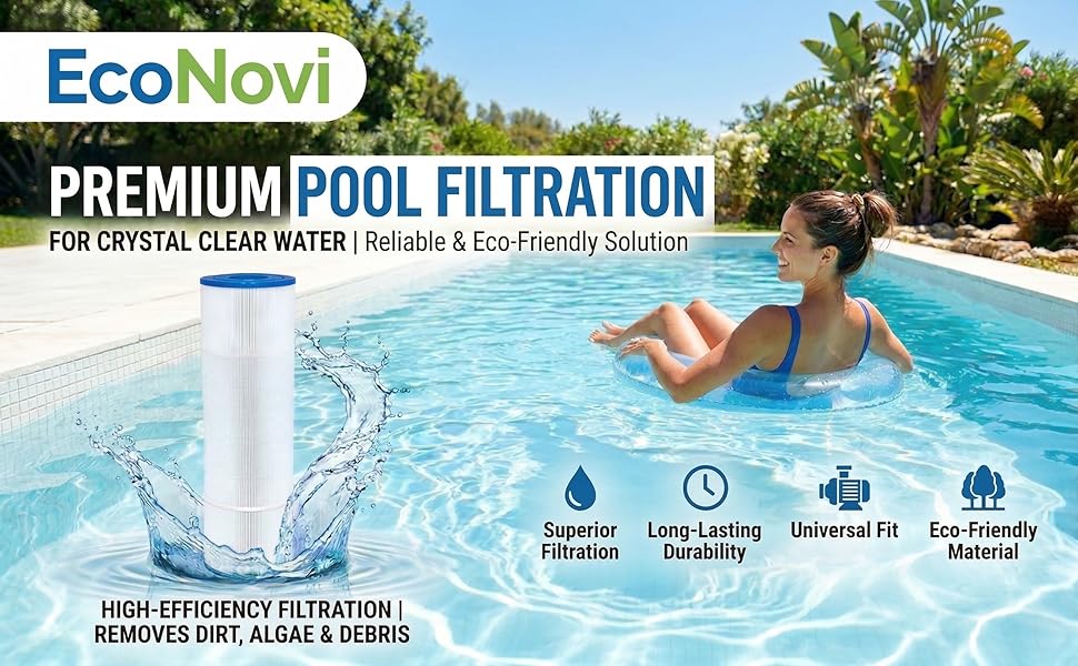 CV340 Pool Filter Cartridges Replacement for Jandy CL340, CV340, Replace Pleatco PJAN85, Jandy R0554500, Unicel C-7459, Filbur FC-6405, 4x85 sq. ft (4 Pack)