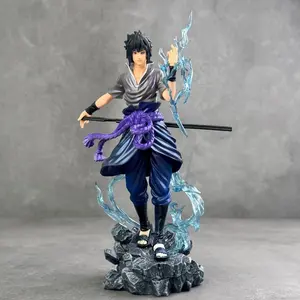 Naruto Shippuden Naruto & Sasuke Figure, Anime Collectible Model, Desktop Scene Decor, Gift Idea, Handmade Craftsmanship