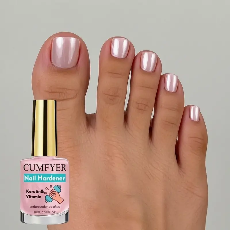Pink mother-of-pearl protective nail polish, applies smoothly and dries without baking, long-lasting and translucent, with a pearlescent effect, salon-quality nails at home, versatile choice for all kinds of parties, suitable for both h, Manicure