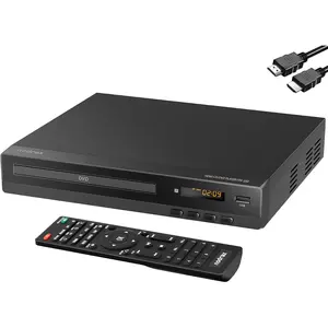 FlexaPlay Region-Free HDMI DVD Player for TV - 1080p Upscaling, USB Port, DVD/CD/MP3 Multi-Format Playback - Ultra-Compact Mini Design, Includes HDMI/ Cables, Remote Control