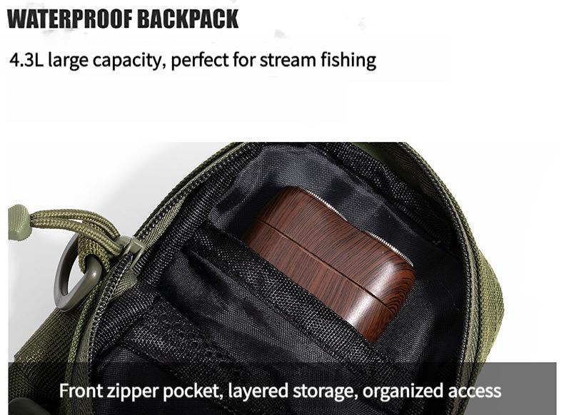 Tactical Waist Bag for Men - Water Bottle Holder, Crossbody Chest Bag for Camping, Cycling & Everyday Use