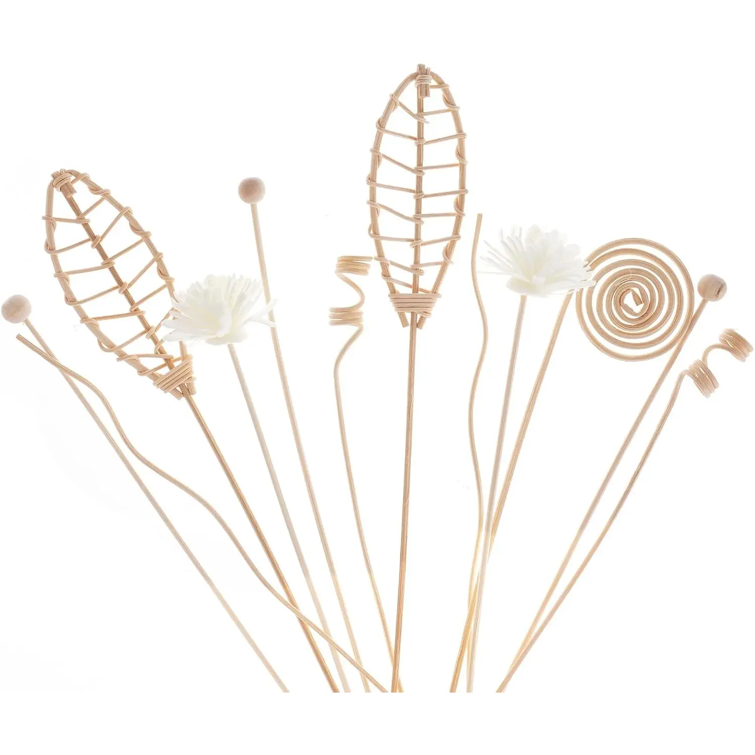 12 count Reed Diffuser Sticks Rattan Flower Reed  Diffuser Set Diffuser Sticks for Office  Decor